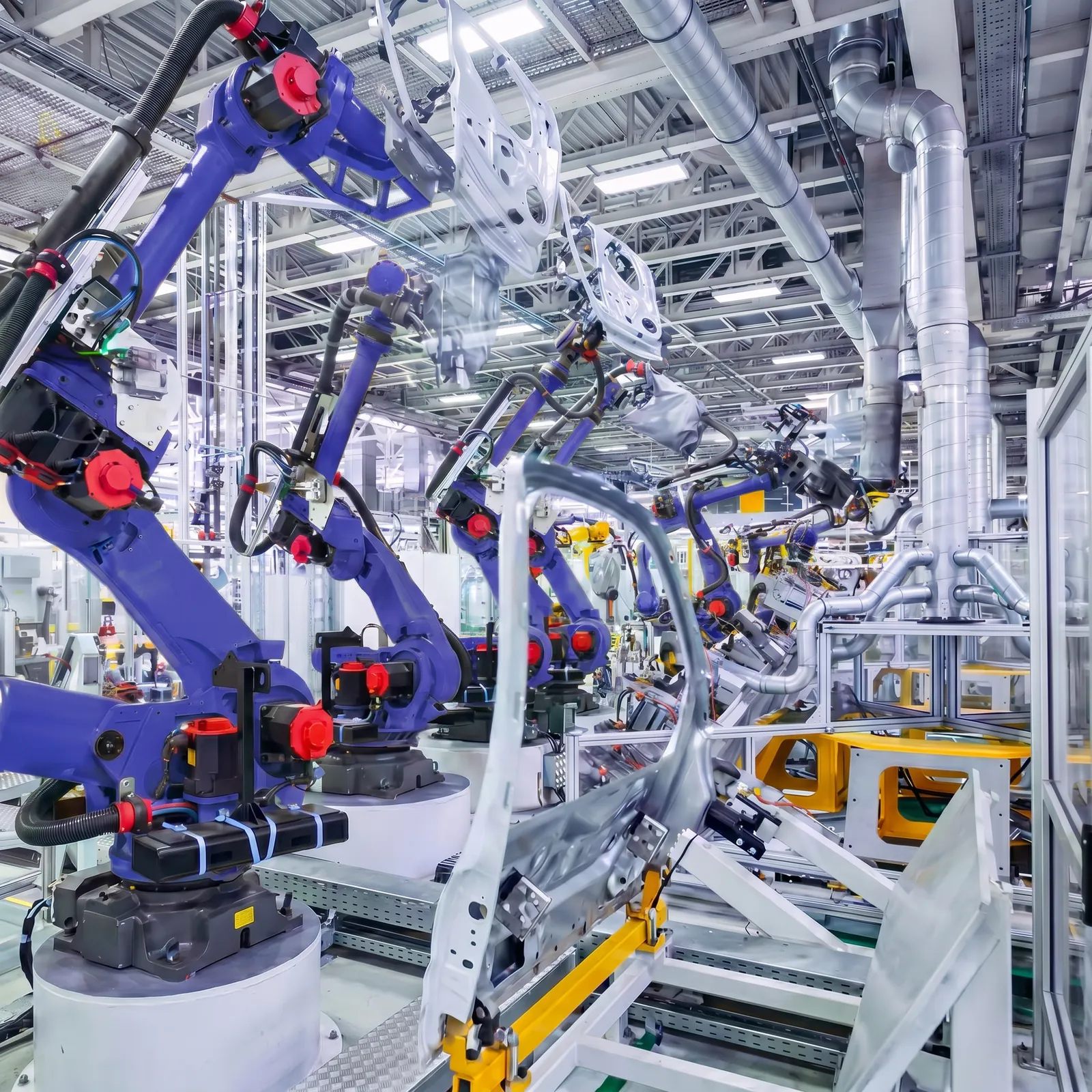 Robotic advanced-manufacturing line
