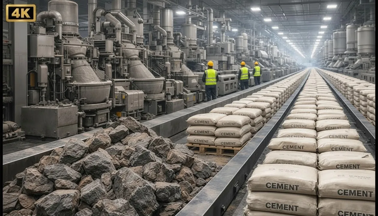 Cement and construction-materials plant